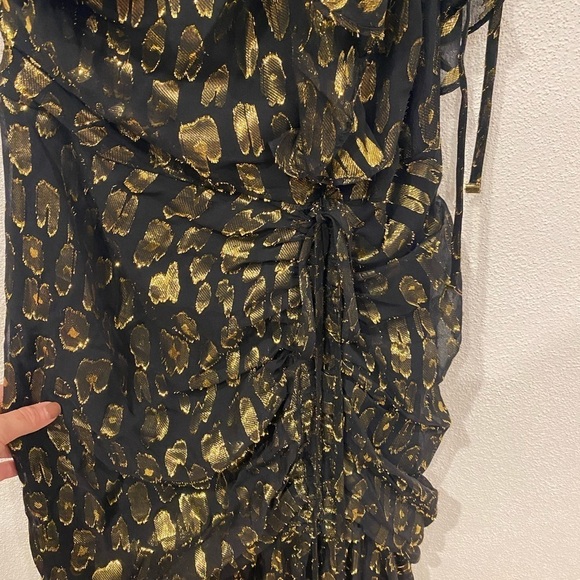 NEW Veronica Beard Leighton Asymmetrical Midi Dress Size 0 - Picture 4 of 5